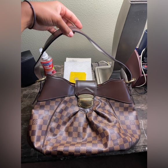 Authentic Louis Vuitton Ebene Damier Sistema Hobo Shoulder Bag - Picture 8 of 11